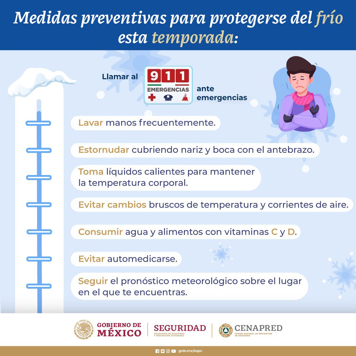 Medidas preventivas para protegerse del frío esta temporada