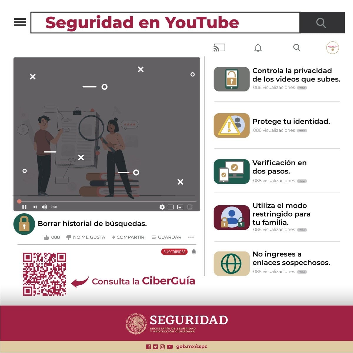 Seguridad en YouTube