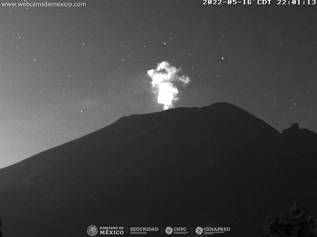 Detecta CENAPRED 8 exhalaciones de baja intensidad y un sismo en Popocatépetl