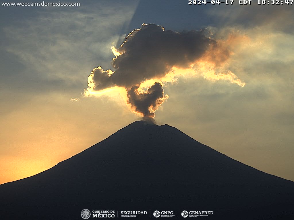 Exhorta CENAPRED a no acercarse al volcán