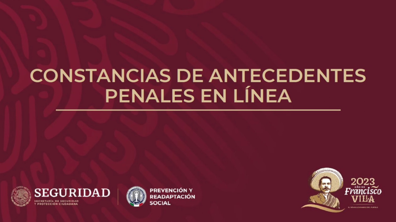 Se emiten más de 279 mil constancias de antecedentes penales en línea: SSPC