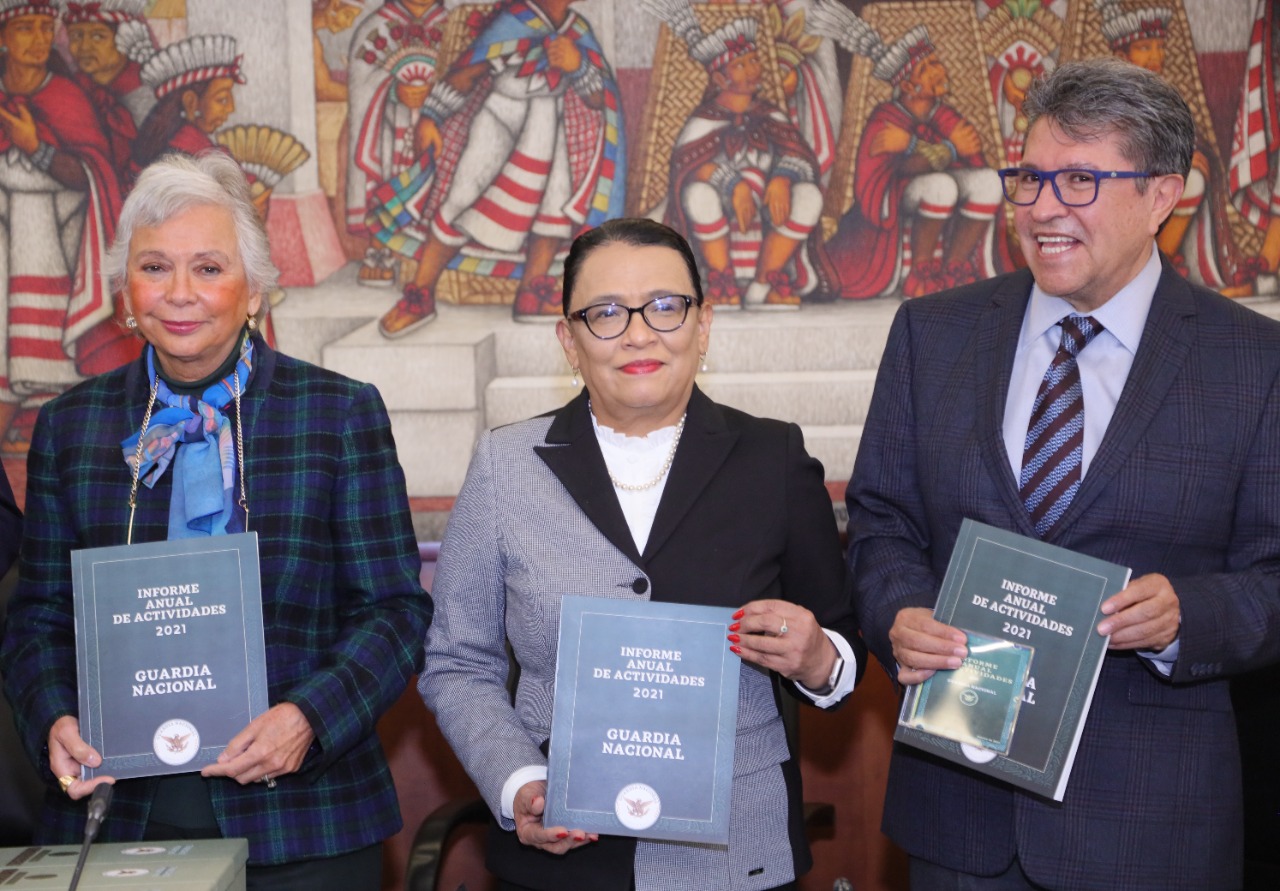 Entrega SSPC al Senado Informe Anual de Actividades de la Guardia Nacional