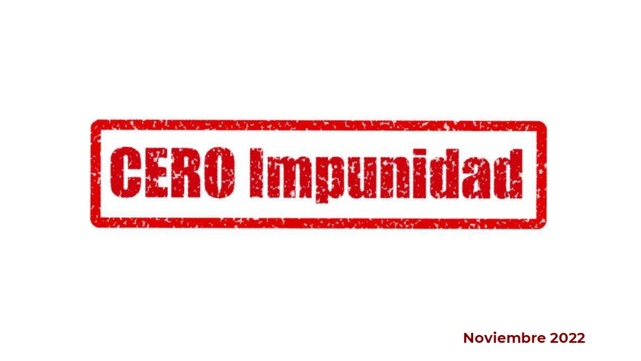 Informe Cero Impunidad: 24 de Noviembre