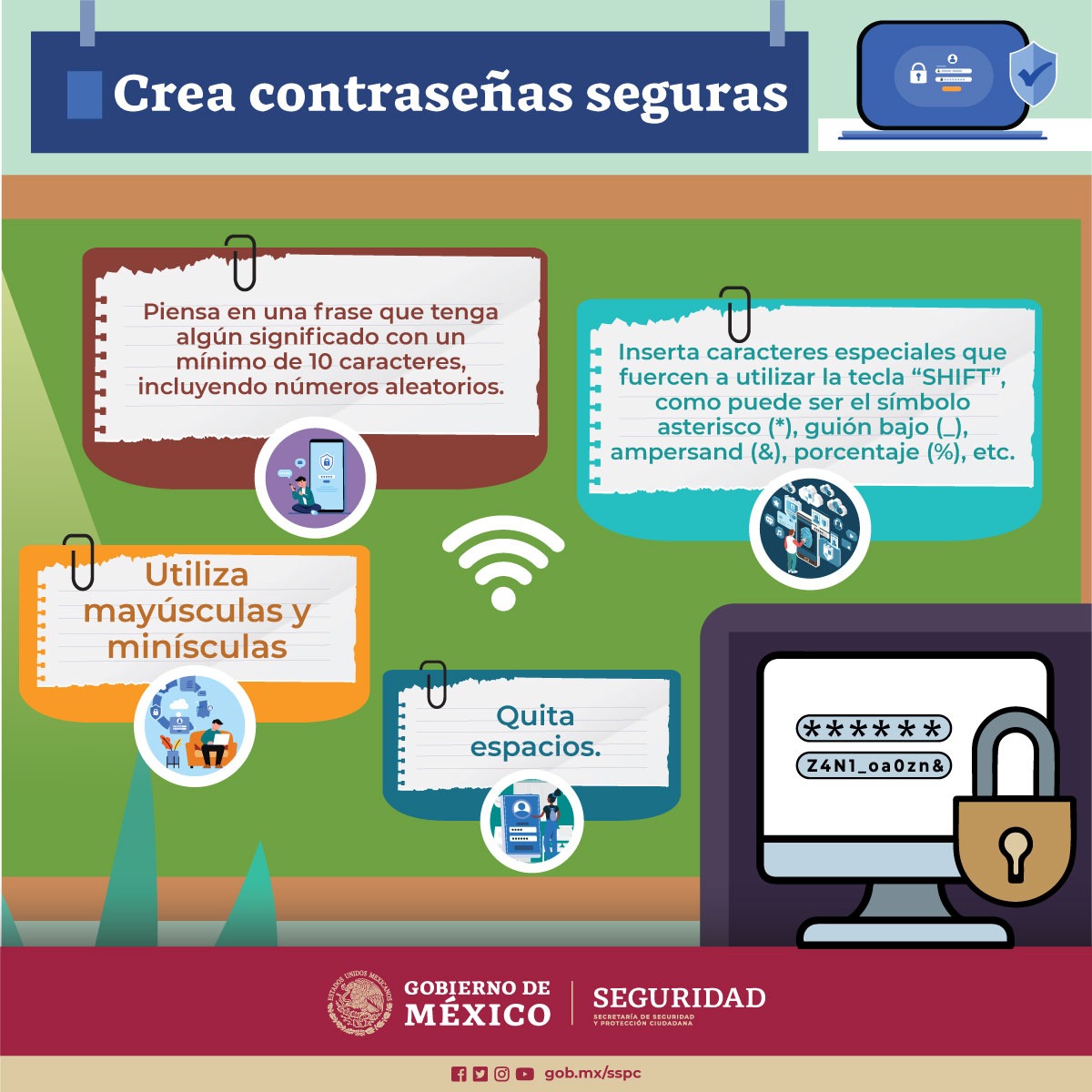 Crea contraseñas seguras