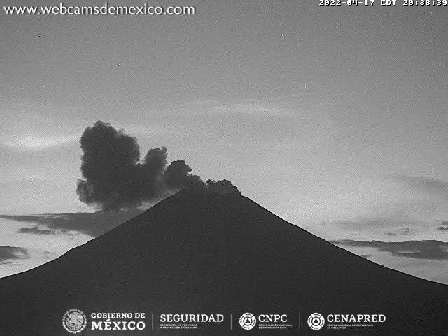 Inicia la semana el Popocatépetl con 30 exhalaciones reportadas por el CENAPRED