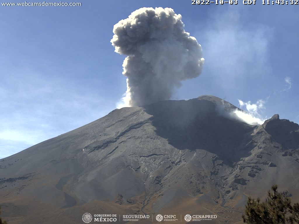 CENAPRED registra dos sismos volcanotectónicos