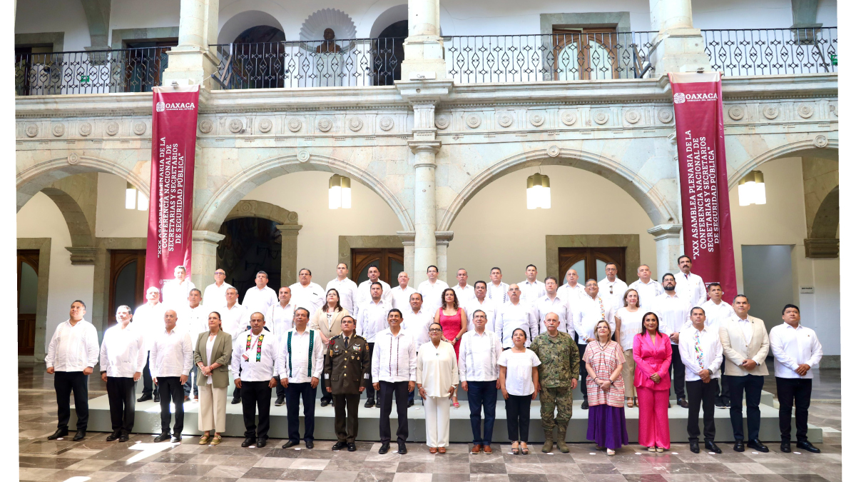 Realizan en Oaxaca Asamblea de la Conferencia Nacional de Secretarias y Secretarios de Seguridad Pública