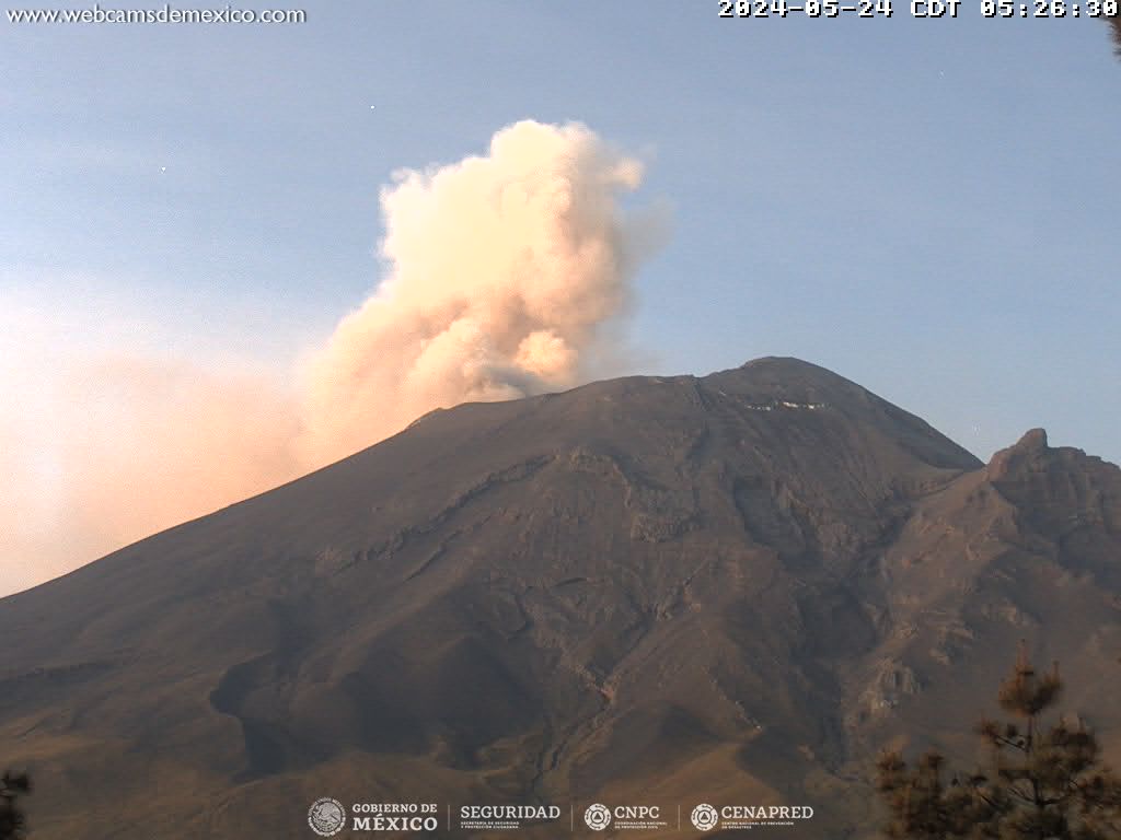 Permanece Semáforo de Alerta Volcánica en Amarillo Fase 2