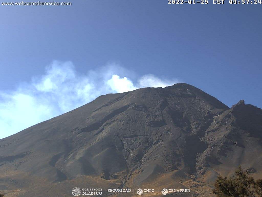 En el Popocatépetl se registran 60 exhalaciones de baja intensidad