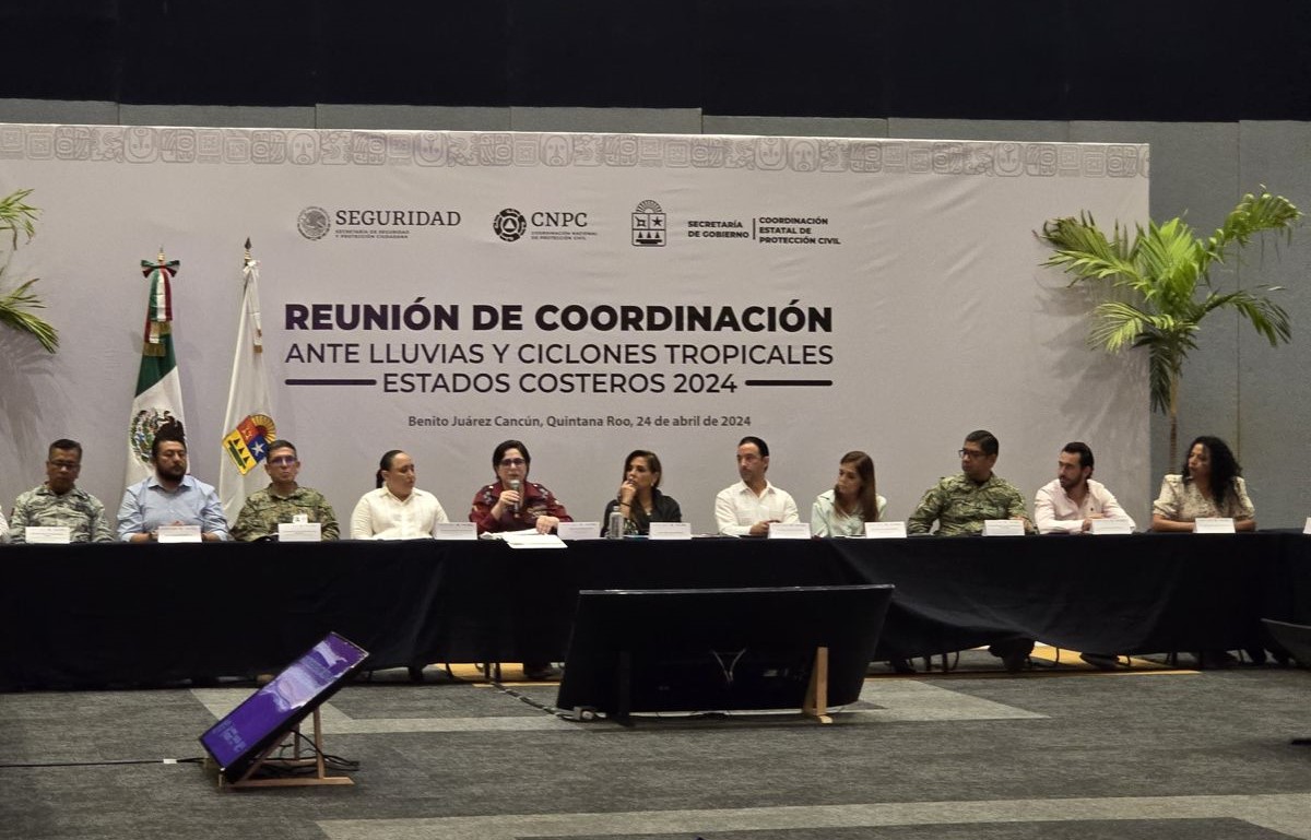 En Quintana Roo, CNPC encabeza décima reunión de coordinación con estados costeros ante la temporada de lluvias y ciclones tropicales