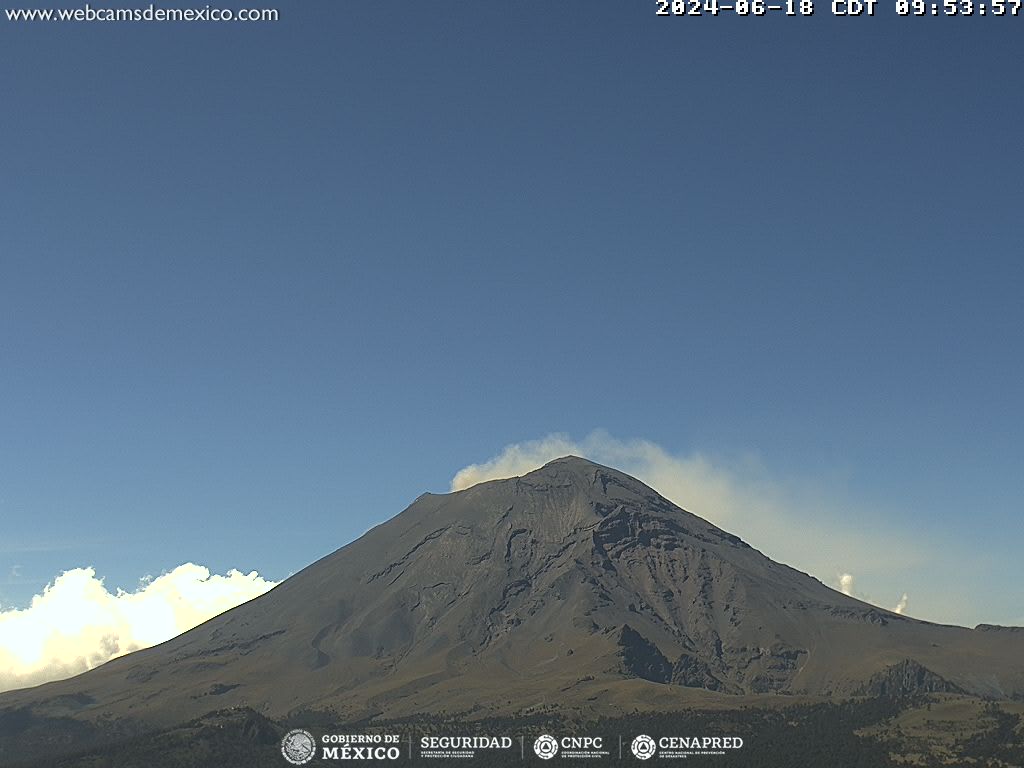 Registra Popocatépetl 6 exhalaciones