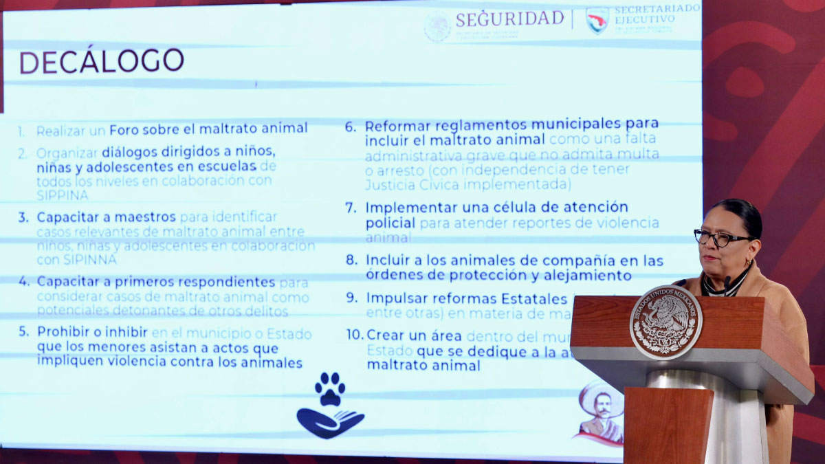 Impulsa SSPC decálogo de acciones contra el maltrato animal como medida de prevención del delito