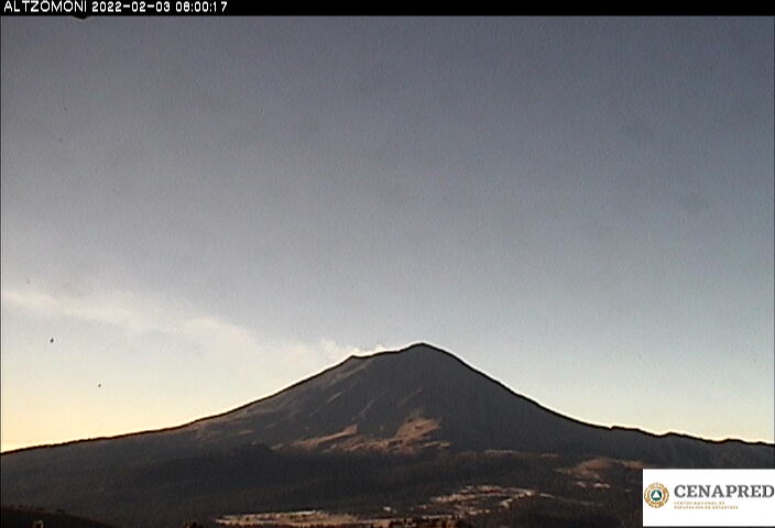 Volcán Popocatépetl registró 77 exhalaciones  de baja intensidad, acompañadas de ligeras cantidades de ceniza, en las últimas 24 horas