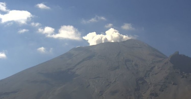 El CENAPRED reporta 32 exhalaciones de baja intensidad en las últimas 24 horas