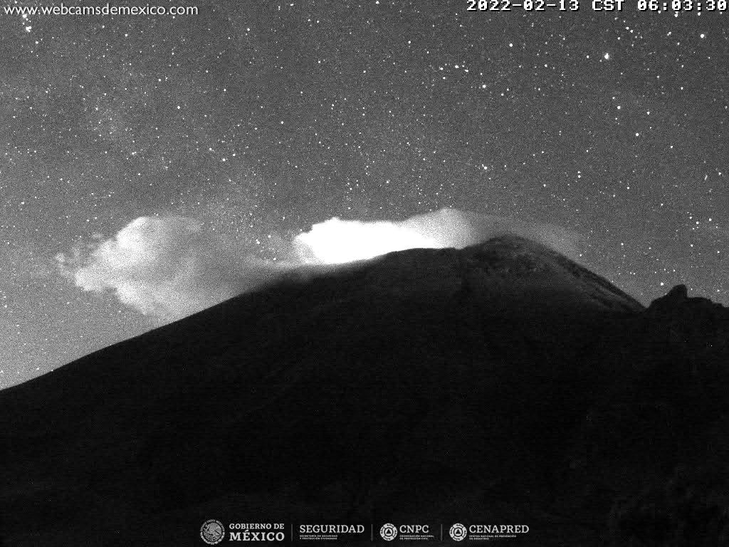 Se registran en el Popocatépetl 31 exhalaciones de baja intensidad 