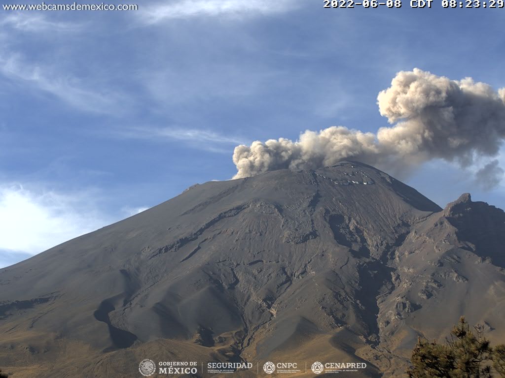 Tres sismos volcanotectónicos registrados en Popocatépetl