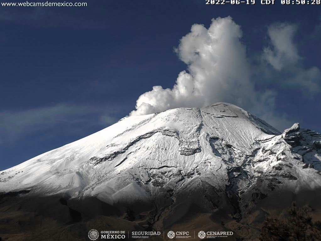 Genera Popocatépetl 28 exhalaciones de baja intensidad