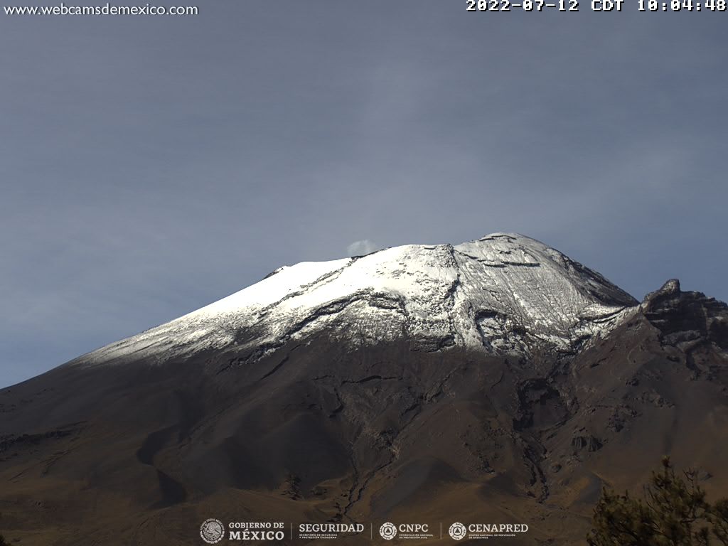 Reporta CENAPRED 48 exhalaciones de volcán