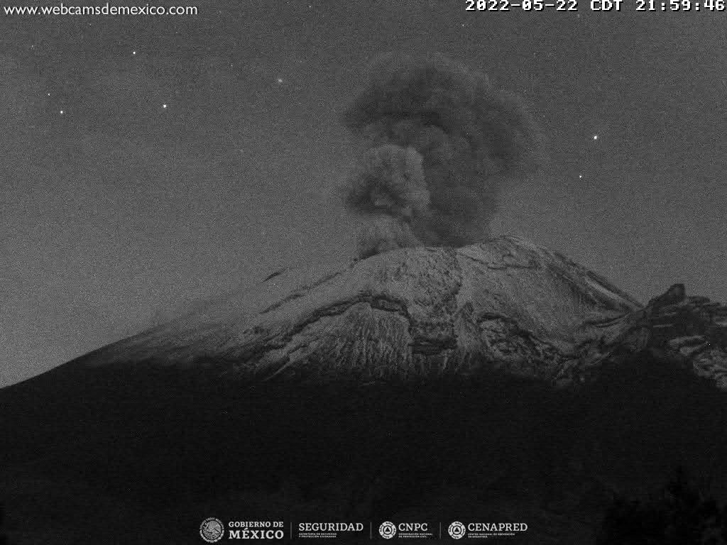 Registra Popocatépetl 33 exhalaciones