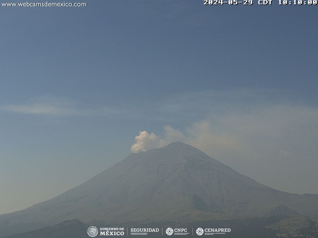 Registra Popocatépetl 9 exhalaciones