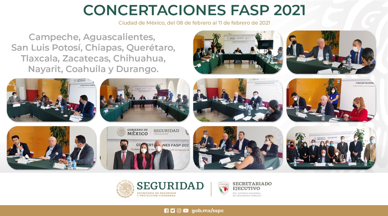 Concluyen concertaciones entre gobierno federal y entidades federativas para ejercicio de recursos FASP