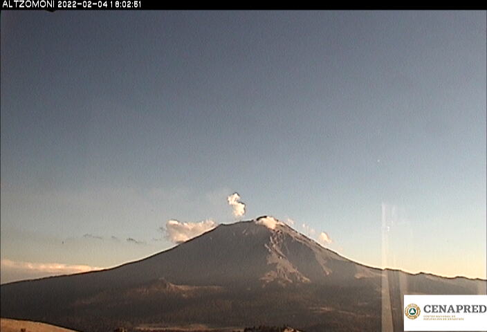 Contabilizan 42 exhalaciones  de baja intensidad en el Popocatépetl