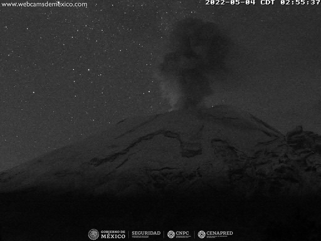 Reportan señal sísmica de baja amplitud en volcán Popocatépetl