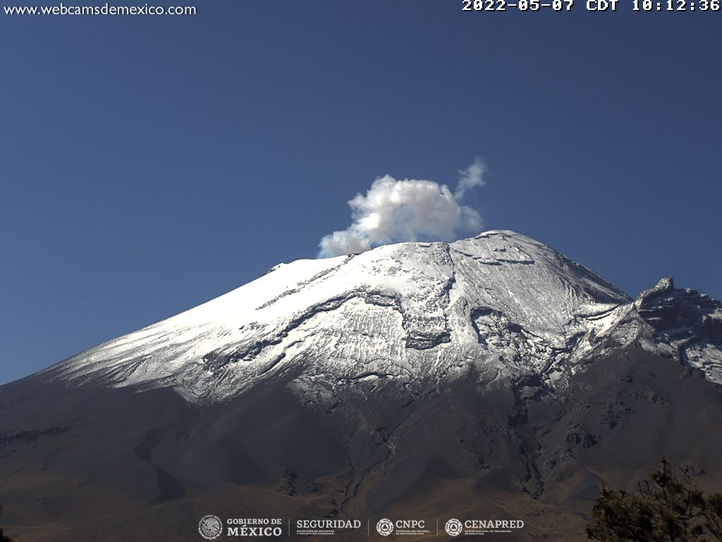 Emite Popocatépetl 65 exhalaciones