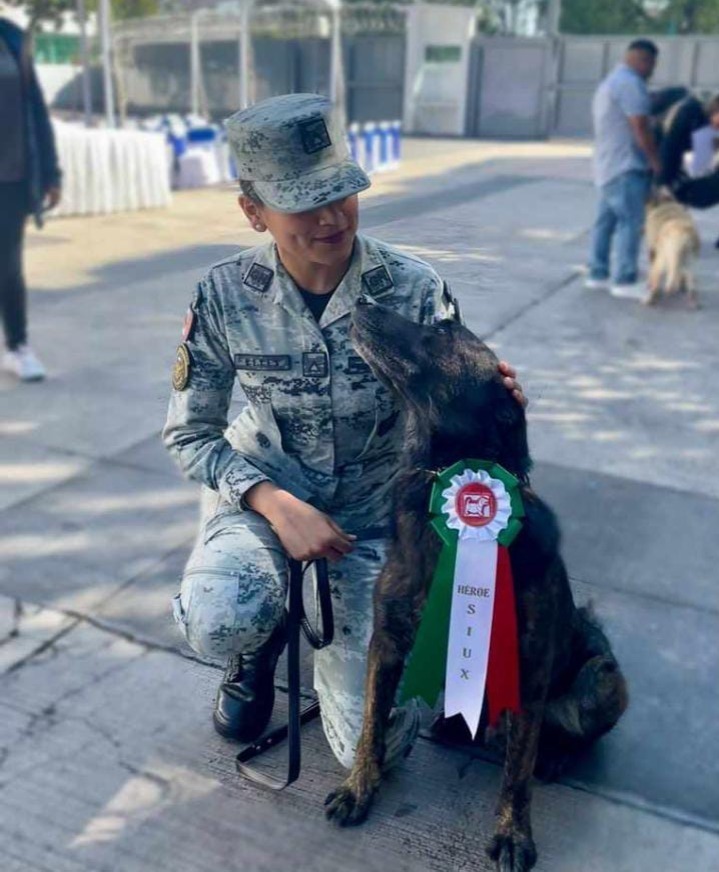 Guardia Nacional reconoce labor de los binomios caninos