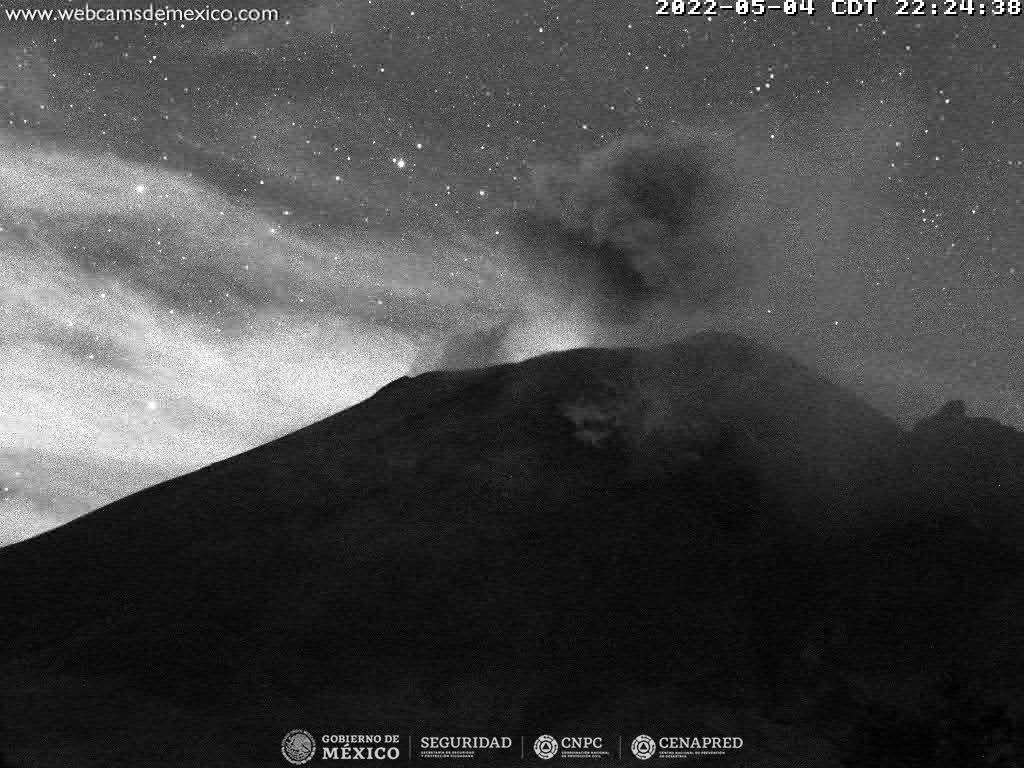 Se detectaron 40 exhalaciones en el Popocatépetl