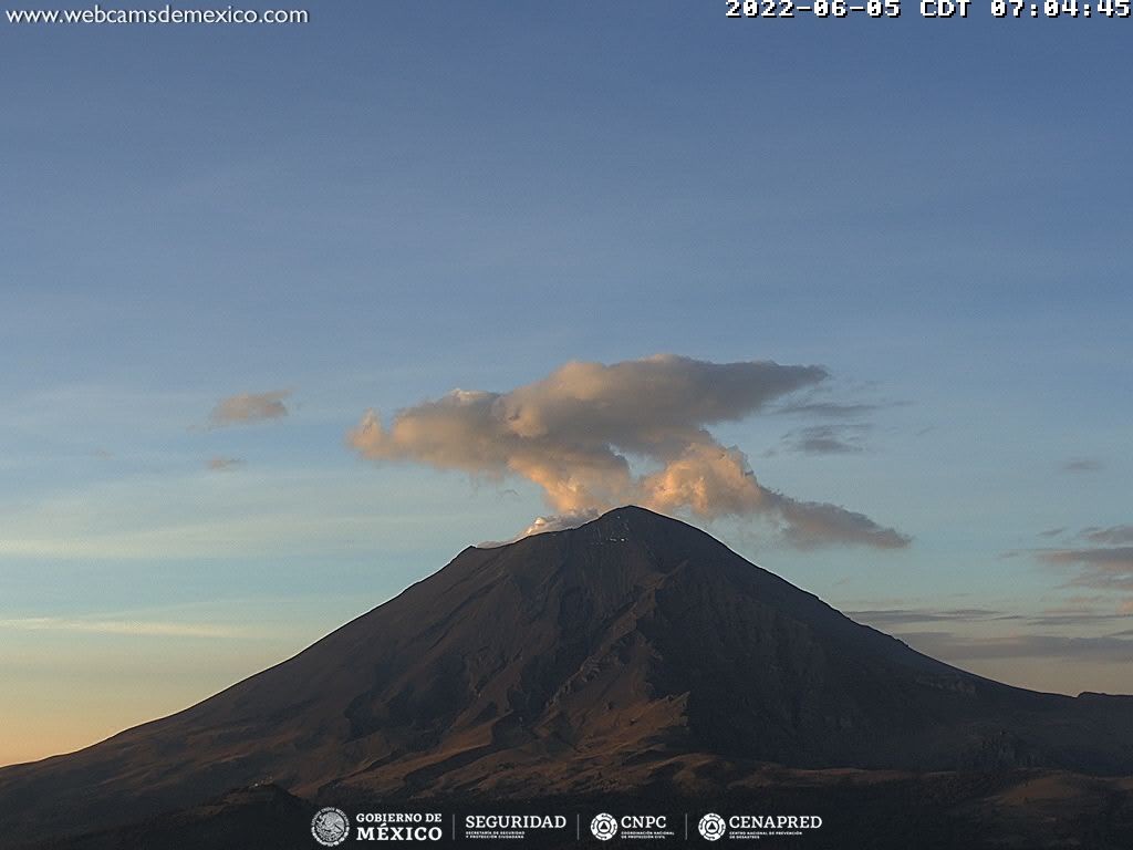 Registra volcán 12 minutos de tremor