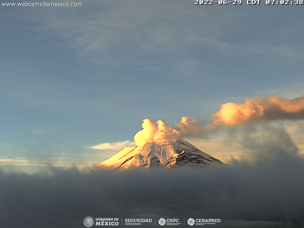 Reporta Popocatépetl 2 temblores de baja intensidad