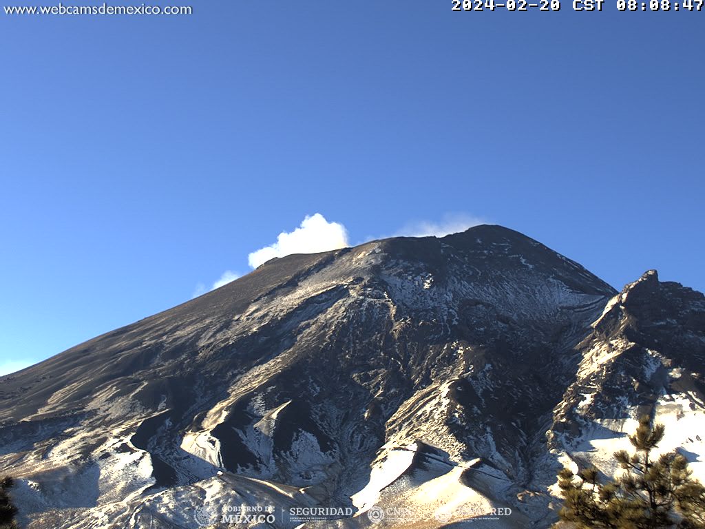 939 minutos de tremor registrados en Popocatépetl