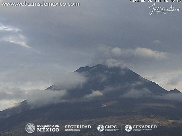 Popocatépetl produce 45 exhalaciones