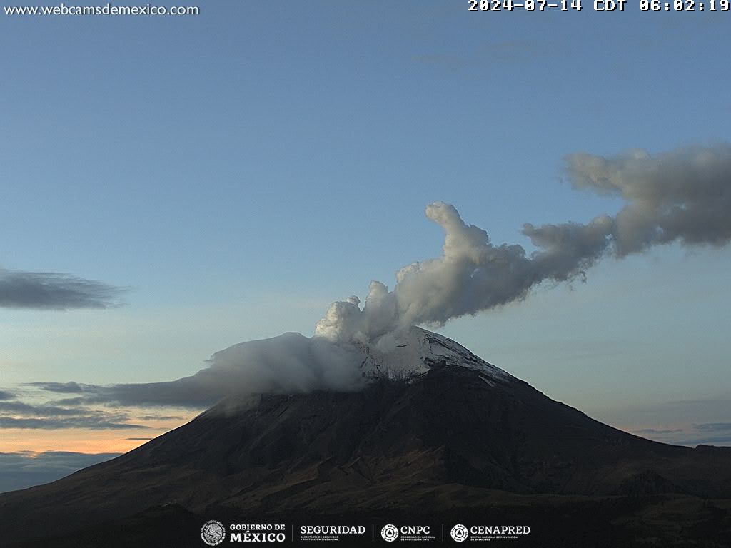 Exhorta CENAPRED a no acercarse al volcán