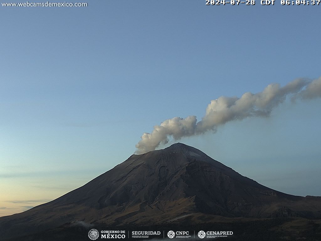 Popocatépetl cierra semana con 37 exhalaciones