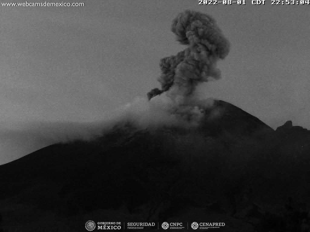 Emite Popocatépetl 82 exhalaciones de baja intensidad