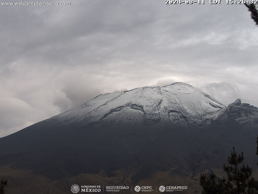 Popocatépetl inicia semana con 107 exhalaciones