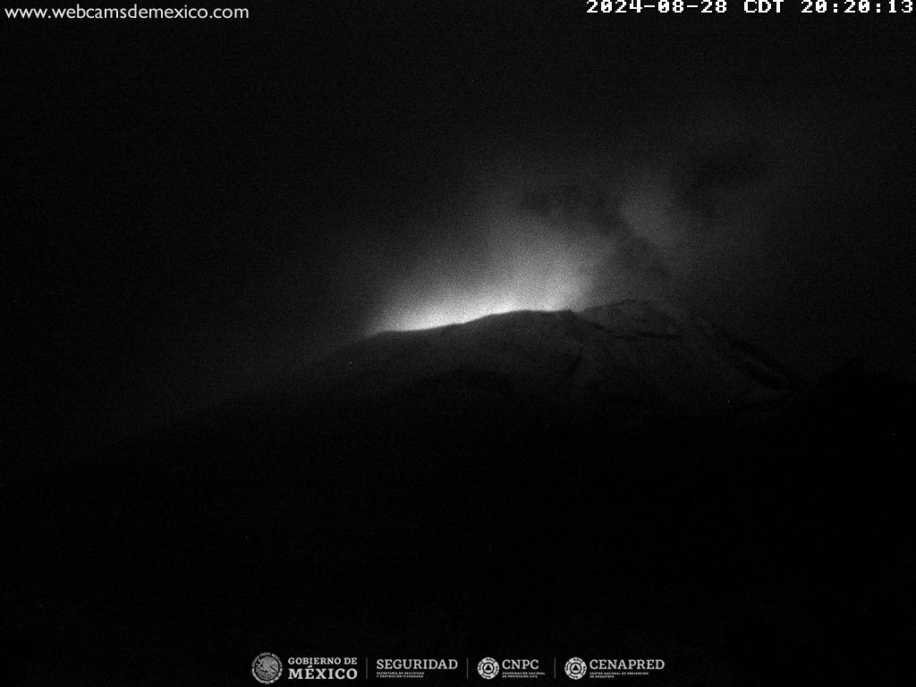 Sistemas de monitoreo del Popocatépetl detectaron 52 exhalaciones