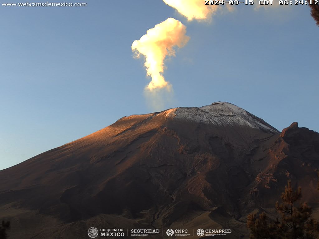 222 minutos de tremor registrados en Popocatépetl