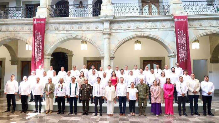 Realizan en Oaxaca Asamblea de la Conferencia Nacional de Secretarias y Secretarios de Seguridad Pública