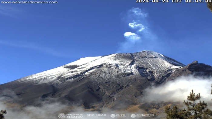 Emite Popocatépetl 54 exhalaciones y 204 minutos de tremor