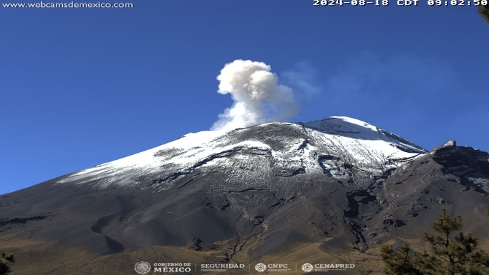 Popocatépetl cierra semana con 28 exhalaciones