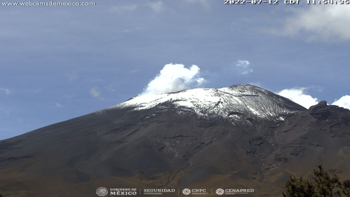 Popocatépetl genera 16 exhalaciones