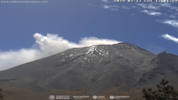 Registra Popocatépetl 51 exhalaciones