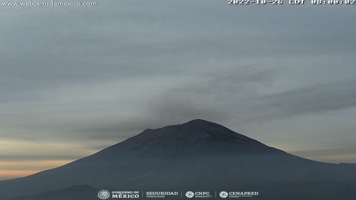 Popocatépetl registra 435 minutos de tremor