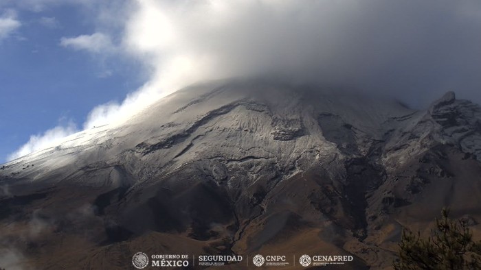 Detecta CENAPRED 43 minutos de tremor en el volcán