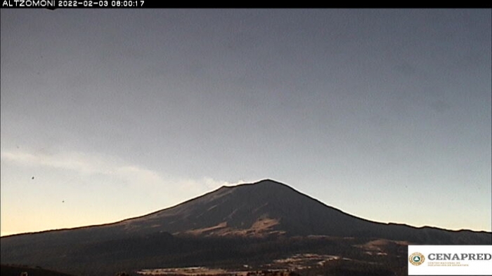 Volcán Popocatépetl registró 77 exhalaciones de baja intensidad, acompañadas de ligeras cantidades de ceniza, en las últimas 24 horas