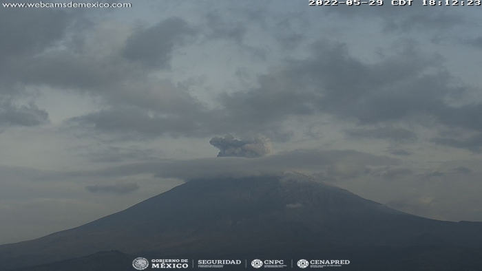 Presenta volcán 13 minutos de tremor y 3 sismos volcanotectónicos