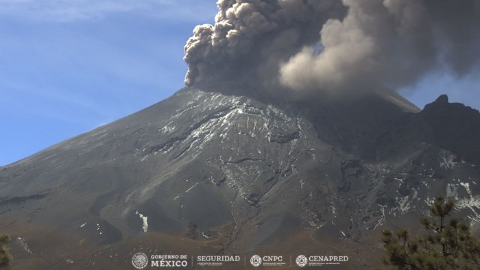 Volcán Popocatépetl registra 13 exhalaciones